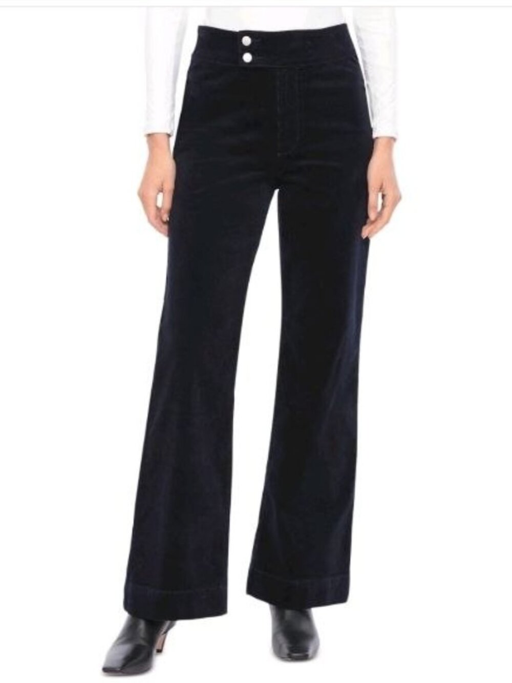 $119 Bagatelle Double Button Corduroy Pants Navy Size XS